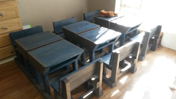 Recycled Plastic School Desks - Image 3