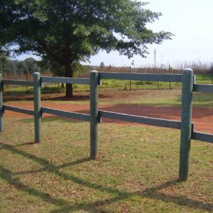 Recycled Plastic Gum Pole Fence