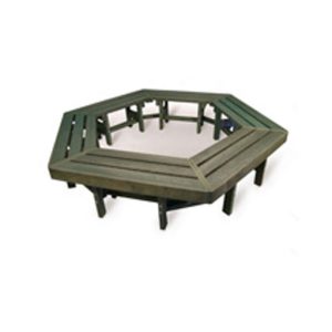 Plastic Hex Tree Bench